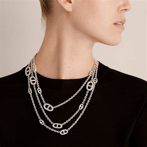 hermes necklace price free shipping|hermes long necklace.